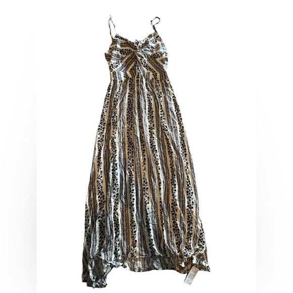 Cupshe Floral & Stripe Front Twist Sleeveless Maxi Dress - Picture 9 of 9